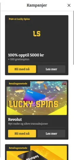 Lucky Spins mobile
