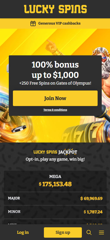 lucky spins canada