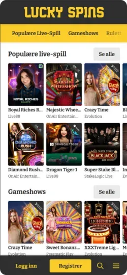 Lucky Spins norge
